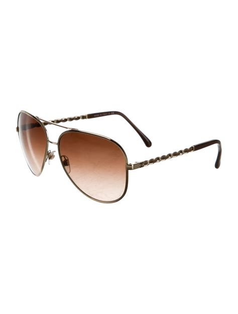 chanel chain aviator sunglasses|chanel aviator sunglasses women's.